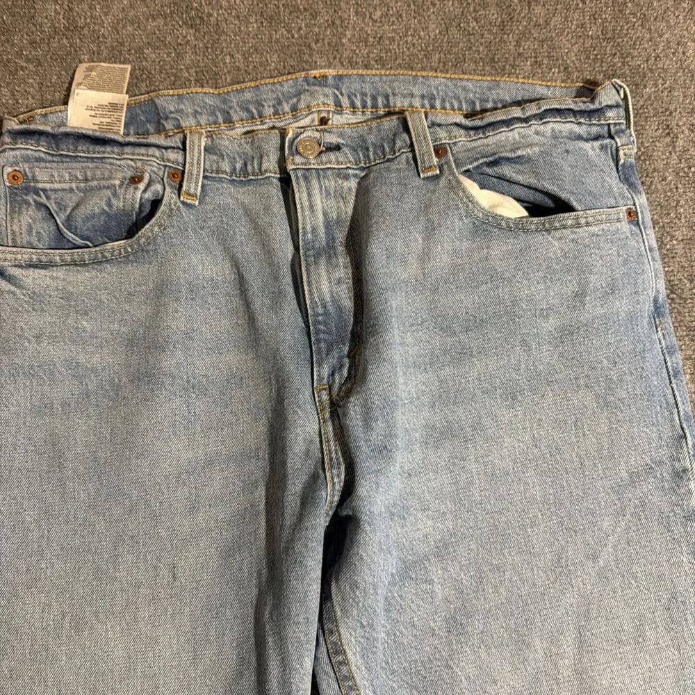 Vtg Levis 512 Denim Jeans Mens 36x34 Blue Straight 5 Pocket Made Mexico Y2K